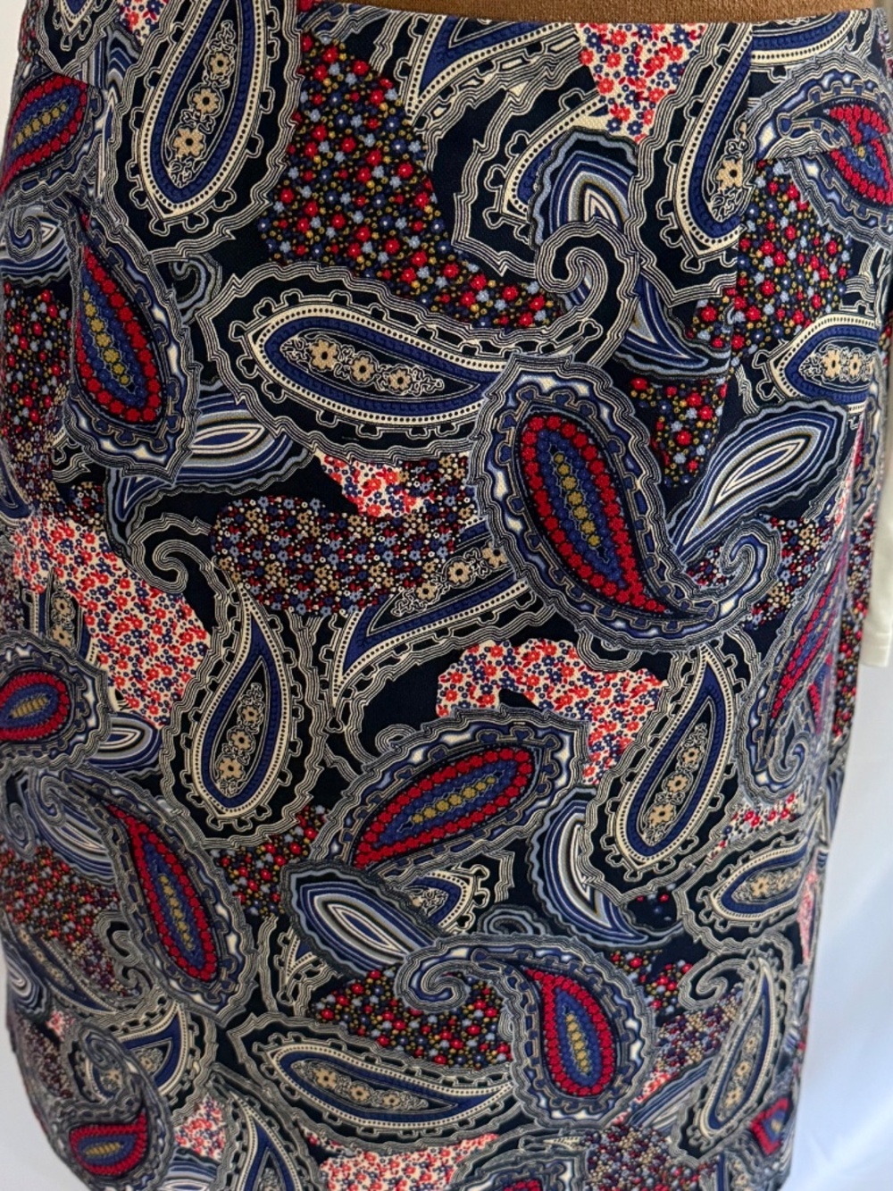 Tommy Hilfiger Classic Paisley Floral Mini Skirt - Size 10 - Picture 8 of 9